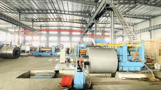 3phases धातु शीट स्लिटर मशीन 20m / न्यूनतम जस्ती प्लेट