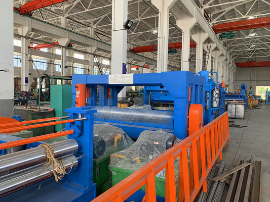 एमए- (4-16) × 2200 मिमी शीट स्लीटिंग लाइन का उपयोग कोल्ड रोलिंग सामग्री के लिए किया जाता है, उच्च गति स्लीटिंग सटीकता 0.05 मिमी से कम।