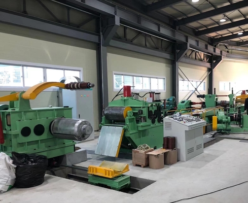 एडजस्टेबल टेंशनर के साथ ऑटोमैटिक कॉपर स्ट्रिप स्लीटिंग मशीन 90KW
